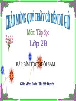 Tuần 4. Bím tóc đuôi sam