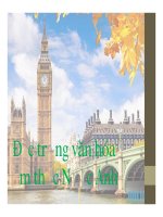 Đặc trưng văn hóa ẩm thực nước anh 