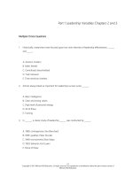 The art of leadership 5th edition manning test bank 