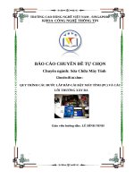 Quy trình các bước lắp ráp - cài đặt máy tính (PC) & các lỗi thường xảy ra