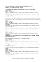 Strategic management a competitive advantage approach concepts and cases 14th edition david test bank 