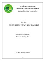 công nghệ sản xuất nước ép táo đóng hộp 