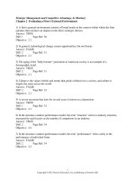 Strategic management and competitive advantage 4th edition barney test bank 