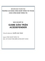 báo cáo đề tài game dàn trận acedefender 