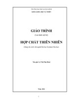 Giáo trình hợp chất thiên nhiên dùng cho sinh viên ngành đại học sư phạm hóa học 