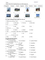 De KT anh 4 unit 1-3