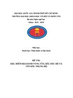 đặc điểm địa danh vùng tây, bắc bắc bộ và tây bắc trung bộ 