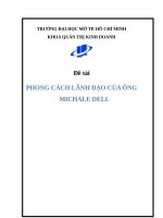 phong cách lãnh đạo của ông michale dell 