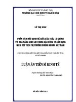 Phân tích mối quan hệ giữa cấu trúc tài chính với khả năng sinh lợi trong các công ty xây dựng niêm yết trên thị trường chứng khoán Việt Nam