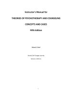 Theories of psychotherapy and counseling concepts and cases 5th edition sharf test bank 