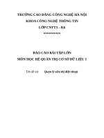 Quản lý siêu thị điện thoại 