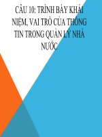 bài tập môn thông tin quản lý 