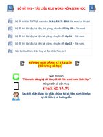 Trọn bộ tài liệu file word lời giải chi tiết 2018