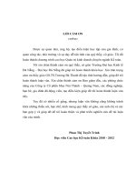 Vận dụng phương pháp tính giá dựa trên cơ sở hoạt động tại công ty cổ phần may Núi Thành - Quảng Nam.