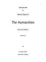 The humanities culture continuity and change volume 2 2nd edition henry m sayre test bank 