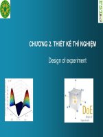 Bài giảng tối ưu hóa trong công nghệ thực phẩm