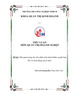 Tầm quan trọng của việc phân chia trách nhiệm, quyền hạn đối với hoạt động của tổ chức 