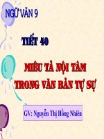 Bài 8. Miêu tả nội tâm trong văn bản tự sự