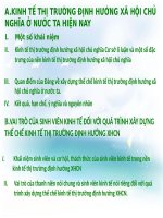 kinh tế thị trường định hướng xã hội chủ nghĩa ở nước ta hiện nay và b vai trò của sinh viên kinh tế đối với quá trình xây dựng thể chế kinh tế thị trường định hướng xhcn 