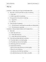 NGHIÊN cứu mới CHƯƠNG 1,2  hoạch định chiến lược marketing 