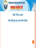 Hệ thống lọc bụi tĩnh điện 
