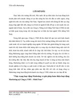 Thực trạng hoạt động marketing và giải pháp hoàn thiện hoạt động marketing tại công ty VMS – mobi fone 
