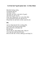 Lời bài hát Người Phản Bội- Lê Bảo Bình