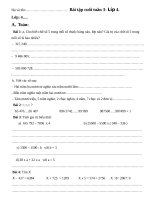 DE KIEM TRA CUOI TUAN 3 lop 4