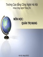 bài giảng quản trị mạng CISCO 