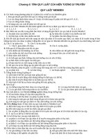 TRẮC NGHIỆM SINH HOC 12 - CHƯƠNG II