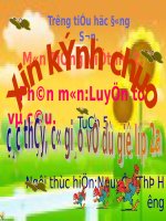 Tuần 5. Tên riêng và cách viết tên riêng. Câu kiểu Ai là gì?