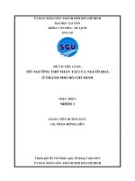 Tín ngưỡng thờ Thần Tài của người Hoa ở TP HCM