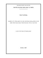 Nghiên cứu tổng hợp vật liệu hấp phụ hơi hg trên cơ sở biến tính than hoạt tính trà bắc với lưu huỳnh 