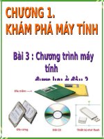Chương I. Bài 3. Chương trình máy tính được lưu ở đâu?
