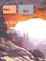Bài 9. Tác động của ngoại lực đến địa hình bề mặt Trái Đất