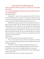 ĐỀ CƯƠNG ôn tập môn CHÍNH TRỊ 