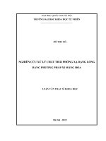 Nghiên cứu xử lý chất thải phóng xạ dạng lỏng bằng phương pháp xi măng hóa 