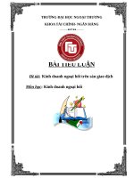 Kinh doanh ngoại hối trên sàn giao dịch 