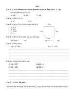 10 đề thi kì I toán 3, thêm câu IQ