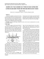 NGHIÊN cứu THỰC NGHIỆM các THÔNG số ẢNH HƯỞNG đến 