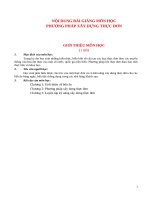 phương pháp xây dựng thực đơn 