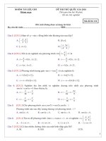 Đề thi thử THPT QG 2018  Lớp off Thầy Đỗ Mạnh Hà