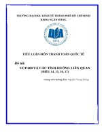 ucp 600 và các tình huống liên quan (điều 14, 15, 16, 17)