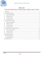 phương pháp phân tích độ mặn trong thực phẩm 