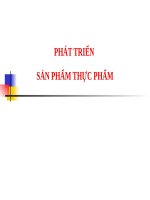 phát triển sản phẩm thực phẩm 