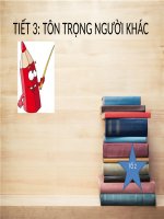 Bài 3. Tôn trọng người khác