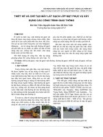 THIẾT kế và CHẾ tạo máy lát GẠCH lớp mặt PHỤC vụ xây DỰNG các CÔNG TRÌNH GIAO THÔNG 