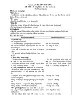 THỂ DỤC GIỜ HỌC :ĐỀ TÀI : ĐI TRÊN GHẾ THỂ DỤC ĐẦU ĐỘI TÚI CÁT .TC: CHẠY TIẾP SỨC