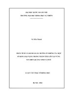 Phân tích và đánh giá xu hướng ô nhiễm của một số kim loại nặng trong trầm tích lõi tại vùng ven biển quảng ninh và huế 