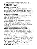 CHUYÊN đề DI TRUYỀN học NGƯỜI